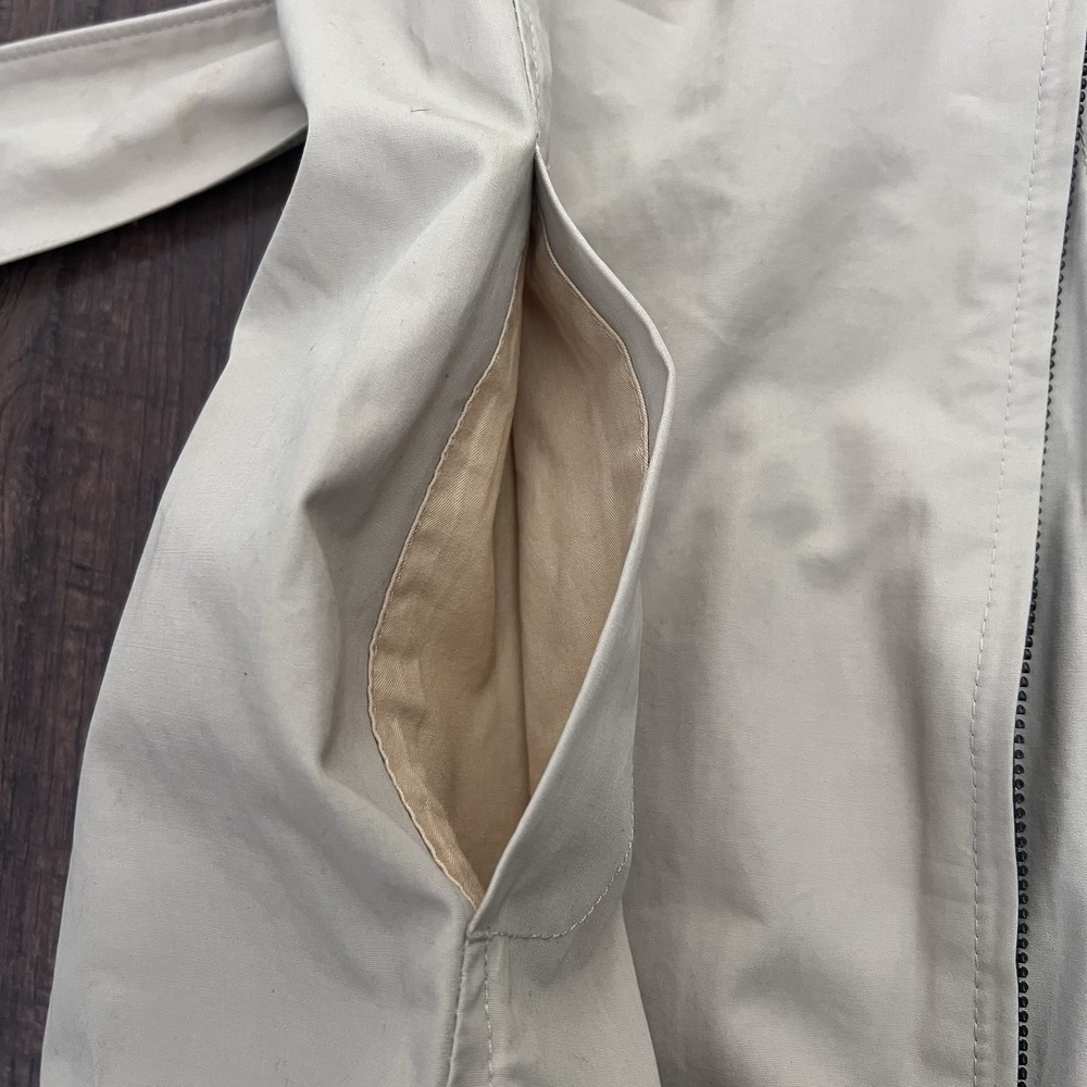 Rag & Bone Trench Dress Womens 10 Khaki Tan Pilot Military Minimalist Full Zip - Picture 11 of 14